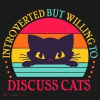 Funny Cute Retro Introverted But Willing To Discuss Cats Women's Hoodie thumb 2