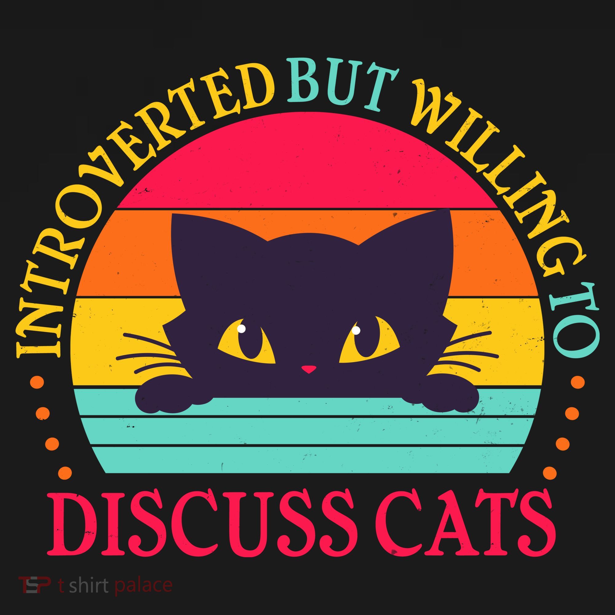 Funny Cute Retro Introverted But Willing To Discuss Cats Women's Hoodie