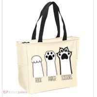 Funny Cat Rock Paper Scissors Cat Paws Cat Lover Tote Bag thumb 2