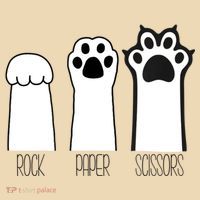 Funny Cat Rock Paper Scissors Cat Paws Cat Lover Tote Bag thumb 4