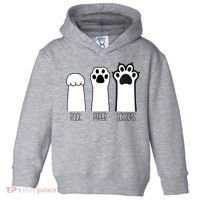 Funny Cat Rock Paper Scissors Cat Paws Cat Lover Toddler Hoodie thumb 0