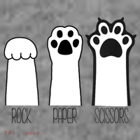 Funny Cat Rock Paper Scissors Cat Paws Cat Lover Toddler Hoodie thumb 2