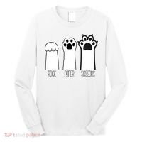 Funny Cat Rock Paper Scissors Cat Paws Cat Lover Long Sleeve Shirt thumb 0