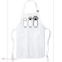 Funny Cat Rock Paper Scissors Cat Paws Cat Lover Apron thumb 0