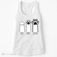 Funny Cat Rock Paper Scissors Cat Paws Cat Lover Women's Tank Top thumb 0
