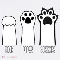 Funny Cat Rock Paper Scissors Cat Paws Cat Lover Women's Tank Top thumb 5