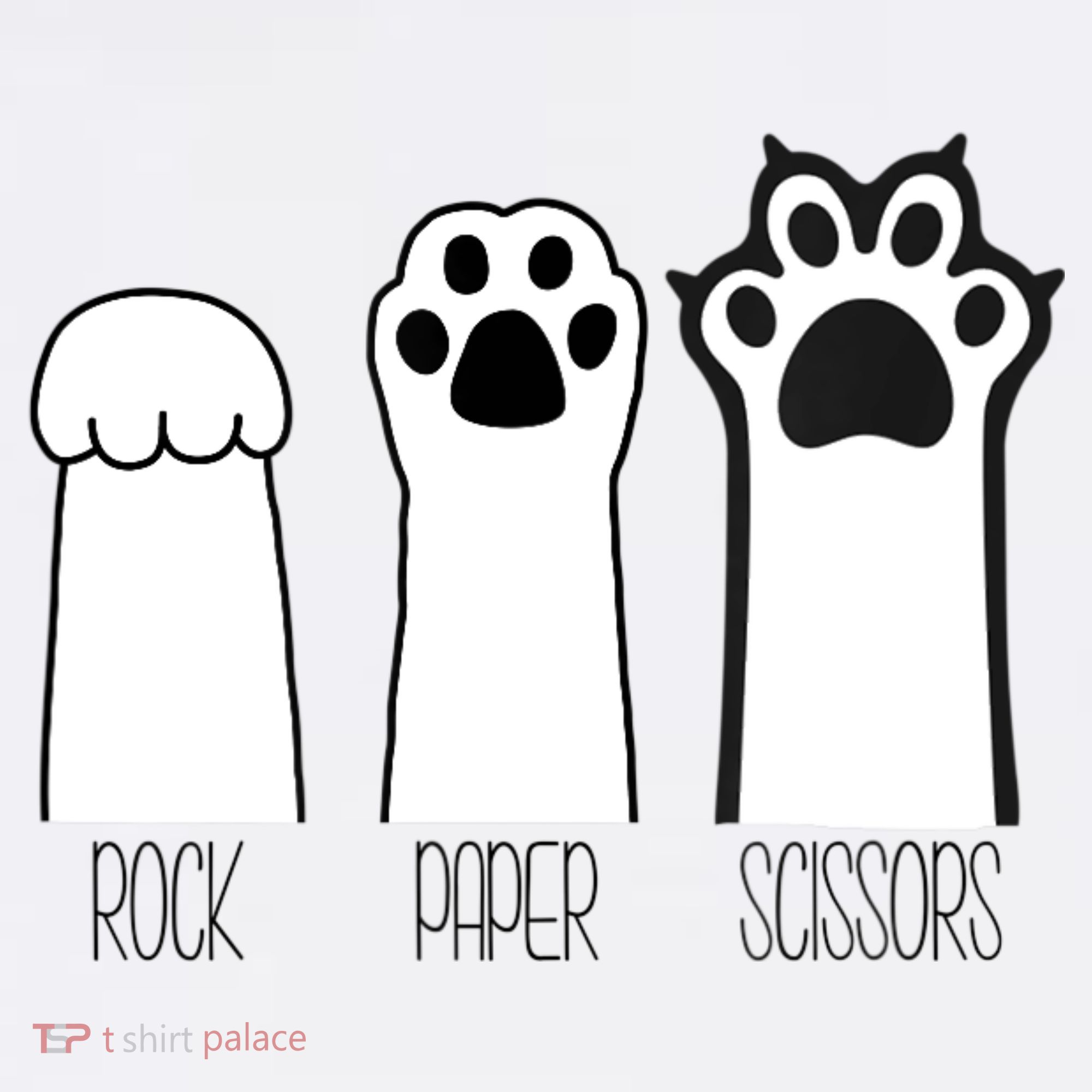Funny Cat Rock Paper Scissors Cat Paws Cat Lover Women's Tank Top
