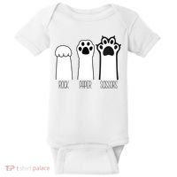 Funny Cat Rock Paper Scissors Cat Paws Cat Lover Baby Bodysuit thumb 0