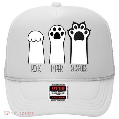 Funny Cat Rock Paper Scissors Cat Paws Cat Lover Hat
