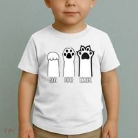 Funny Cat Rock Paper Scissors Cat Paws Cat Lover Toddler T-Shirt thumb 2