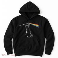 Funny Cat Rock Music Gift Funny Cat Hoodie thumb 0