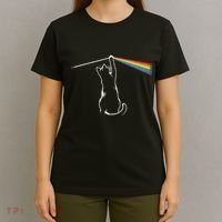 Funny Cat Rock Music Gift Funny Cat T-Shirt thumb 4