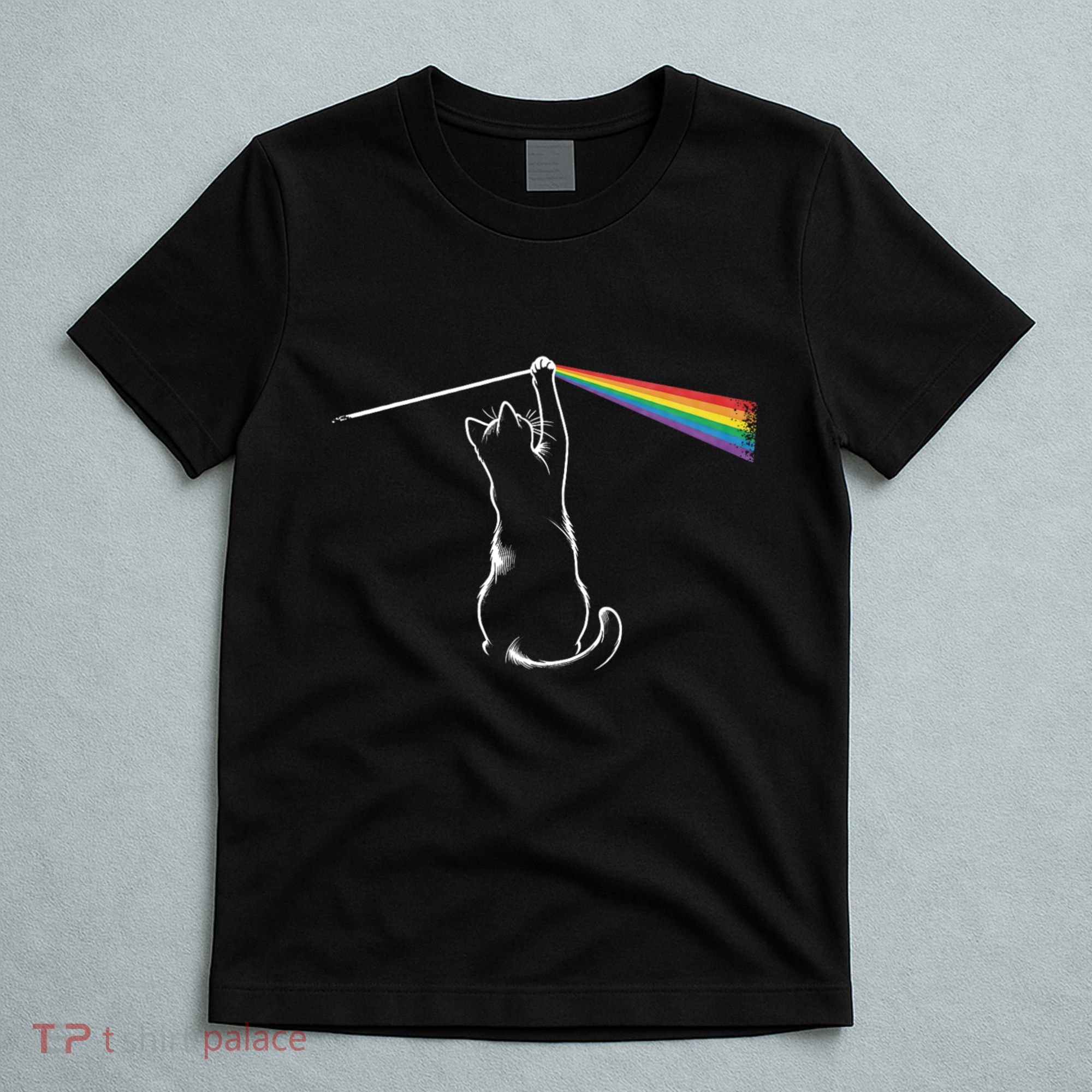 Funny Cat Rock Music Gift Funny Cat T-Shirt