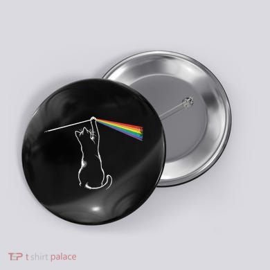 Funny Cat Rock Music Gift Funny Cat Button