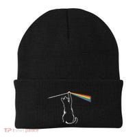 Funny Cat Rock Music Gift Funny Cat Beanie thumb 0