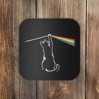 Funny Cat Rock Music Gift Funny Cat Coaster thumb 0