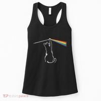 Funny Cat Rock Music Gift Funny Cat Women's Tank Top thumb 0