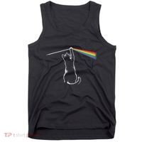Funny Cat Rock Music Gift Funny Cat Tank Top thumb 0