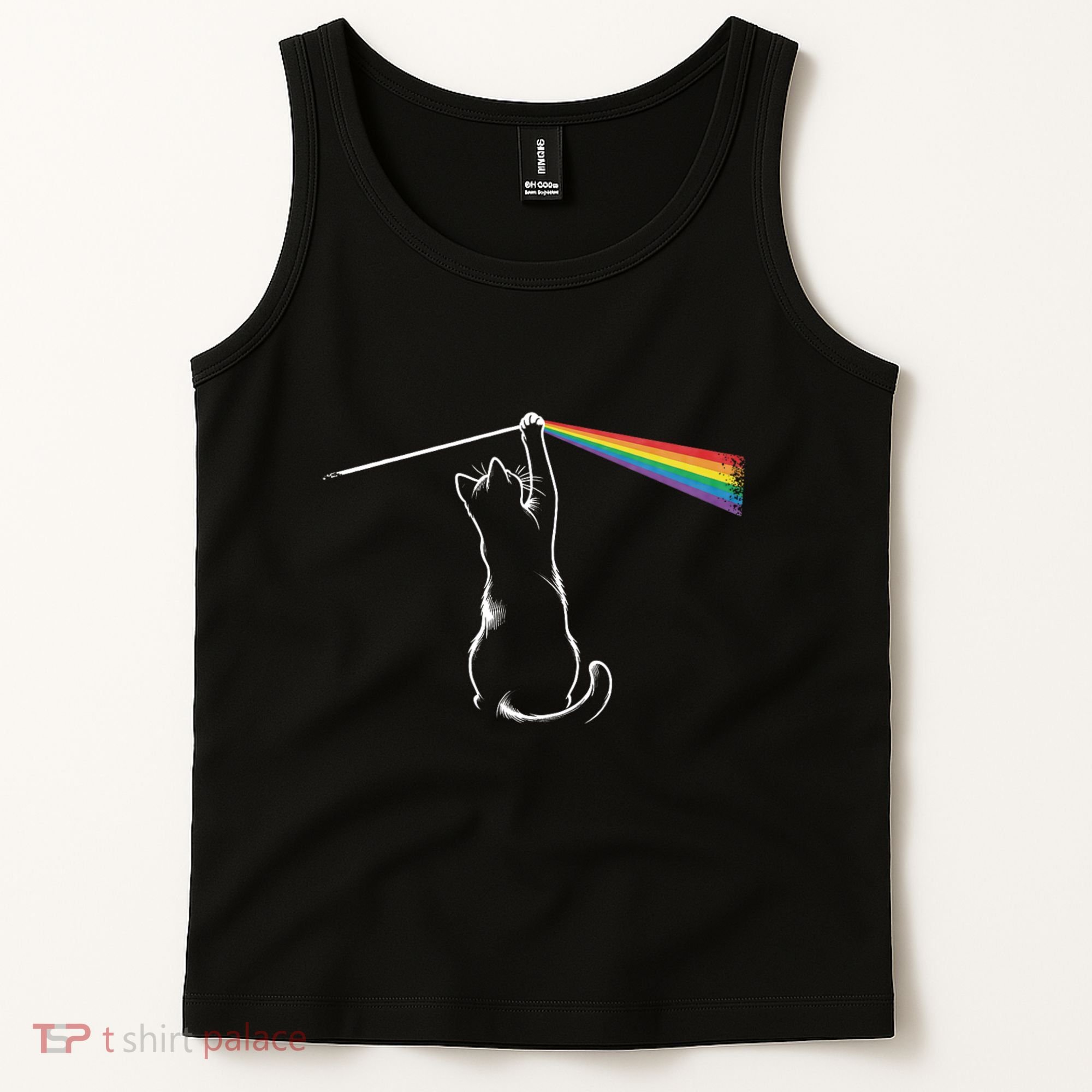 Funny Cat Rock Music Gift Funny Cat Tank Top