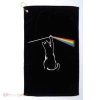 Funny Cat Rock Music Gift Funny Cat Golf Towel thumb 0