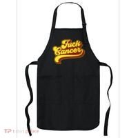 Fuck Cancer Retro 70s Gift For Cancer Survivor Apron thumb 0