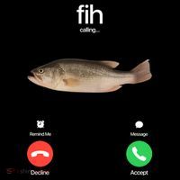 Fih Calling Remind Me Message Decline Accept Phone Call Fish Bucket Hat thumb 4