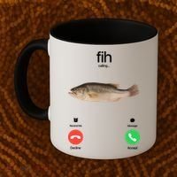 Fih Calling Remind Me Message Decline Accept Phone Call Fish Coffee Mug thumb 2