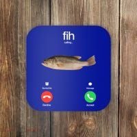Fih Calling Remind Me Message Decline Accept Phone Call Fish Coaster thumb 0