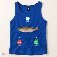 Fih Calling Remind Me Message Decline Accept Phone Call Fish Tank Top thumb 2