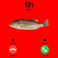 Fih Calling Remind Me Message Decline Accept Phone Call Fish Santa Hat thumb 1