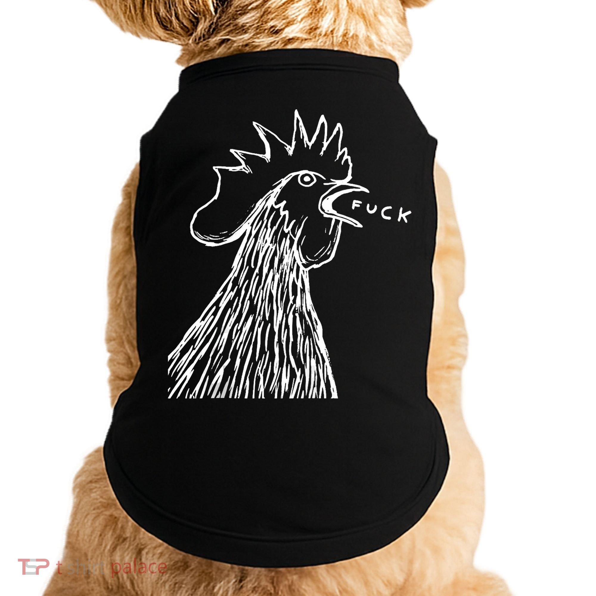 Funny Chicken Rooster Saying Fuck Doggie Tank