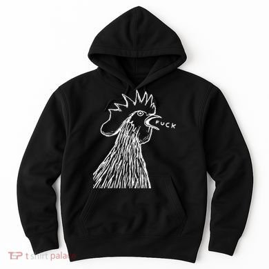 Funny Chicken Rooster Saying Fuck Hoodie