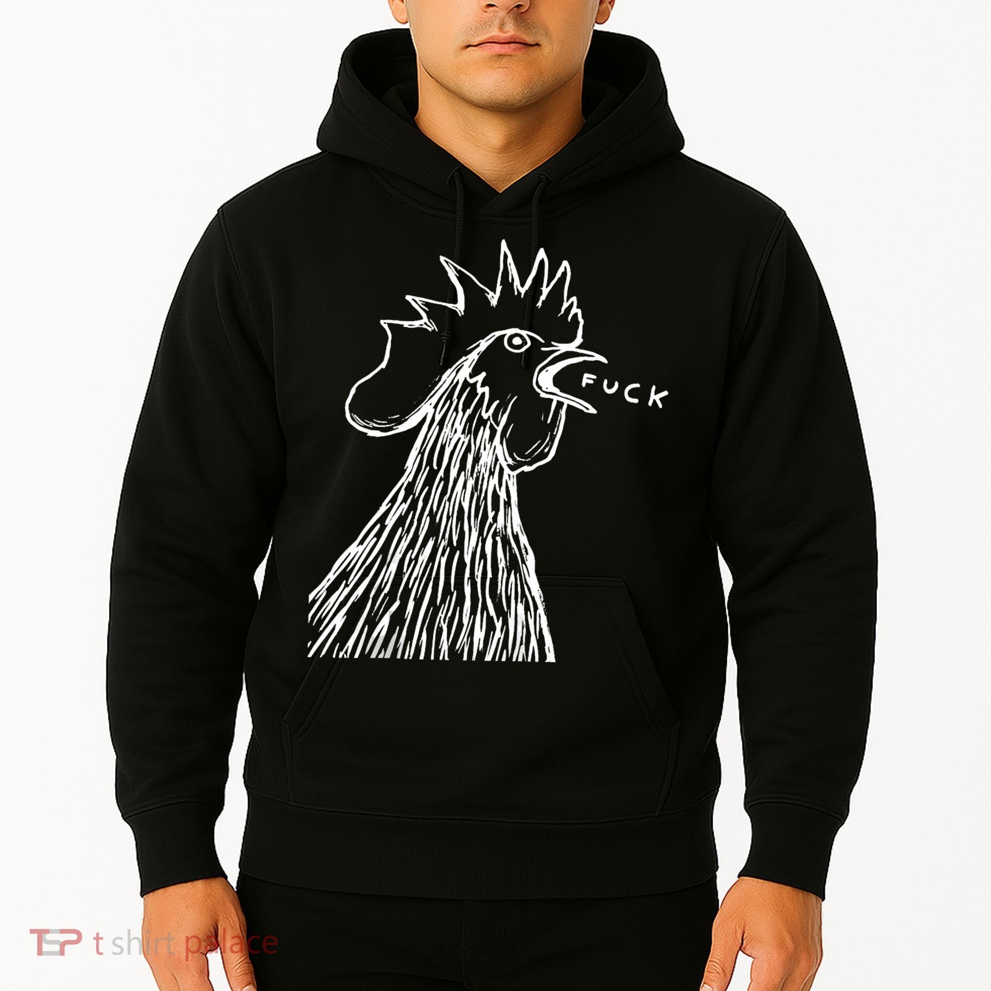 Funny Chicken Rooster Saying Fuck Hoodie