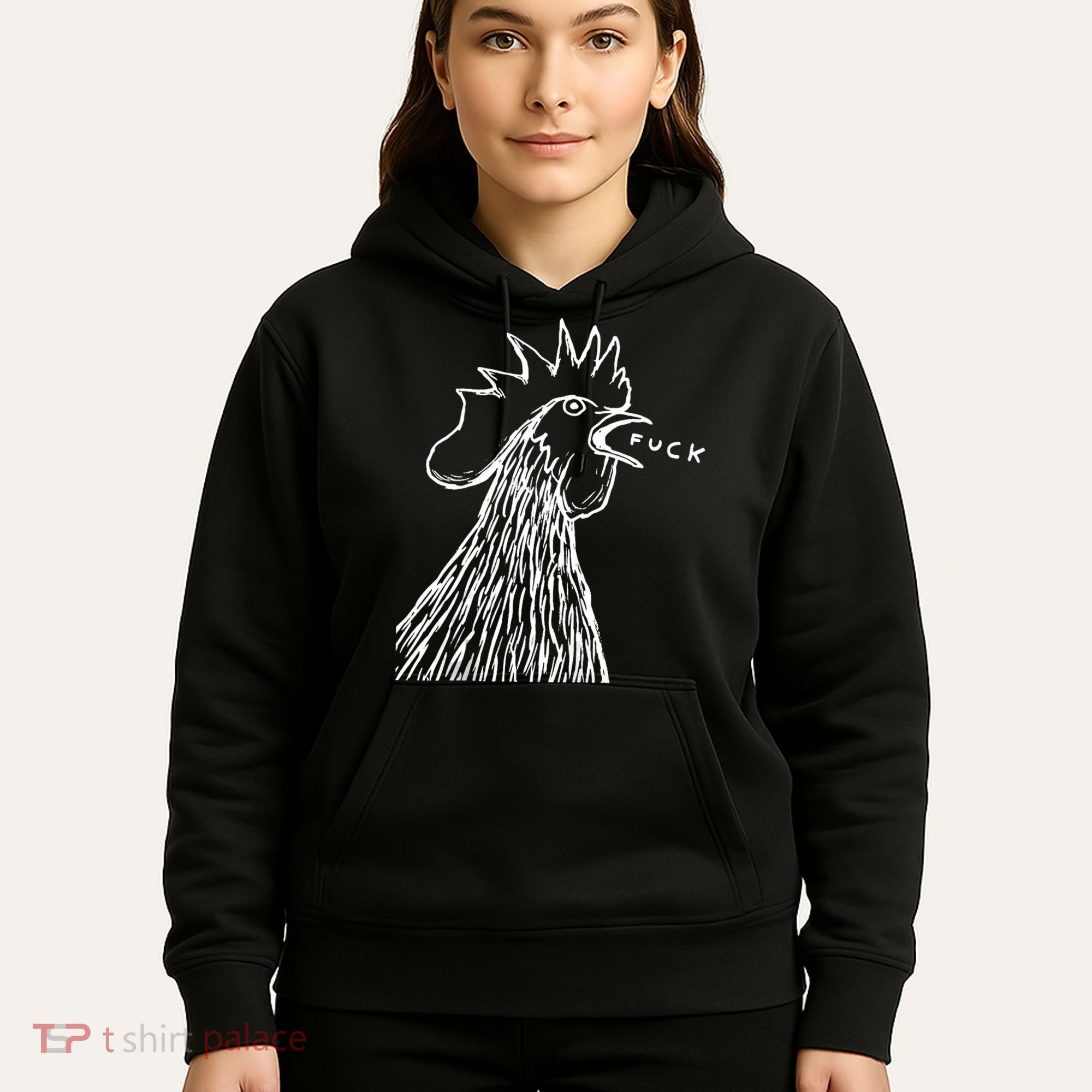 Funny Chicken Rooster Saying Fuck Hoodie