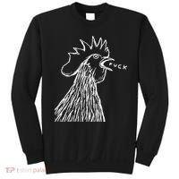 Funny Chicken Rooster Saying Fuck Sweatshirt thumb 0
