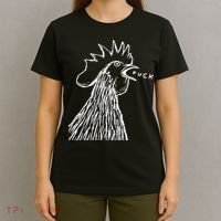 Funny Chicken Rooster Saying Fuck T-Shirt thumb 4