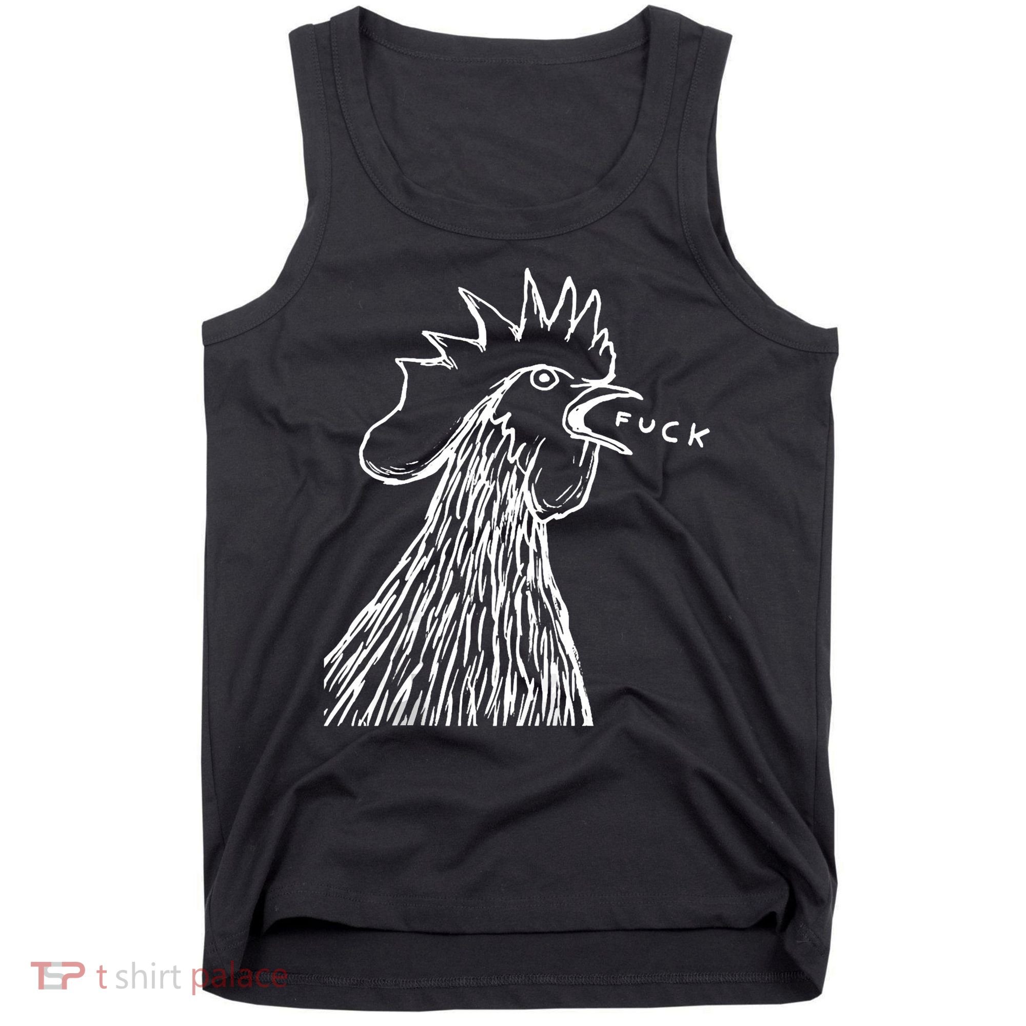 Funny Chicken Rooster Saying Fuck Tank Top
