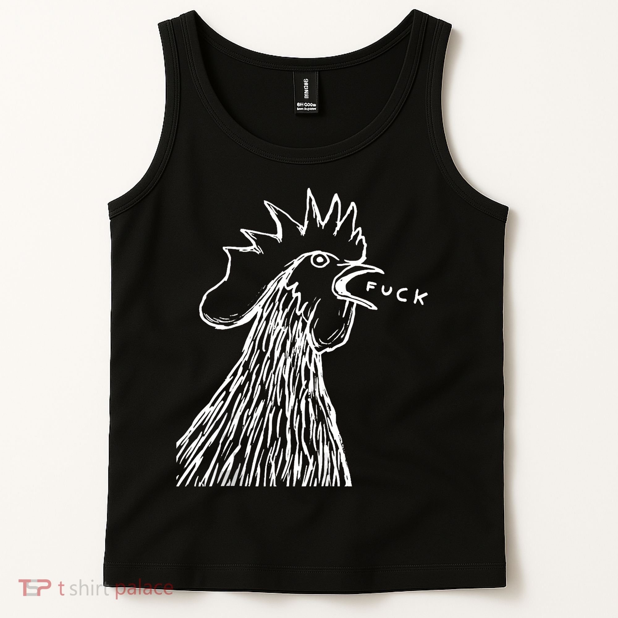 Funny Chicken Rooster Saying Fuck Tank Top