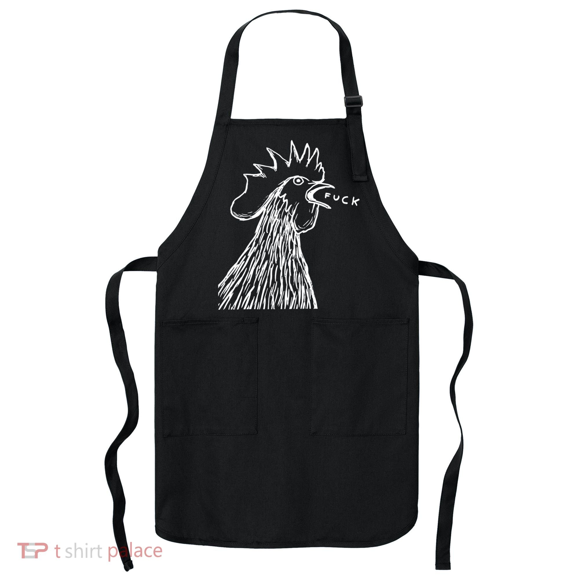 Funny Chicken Rooster Saying Fuck Apron