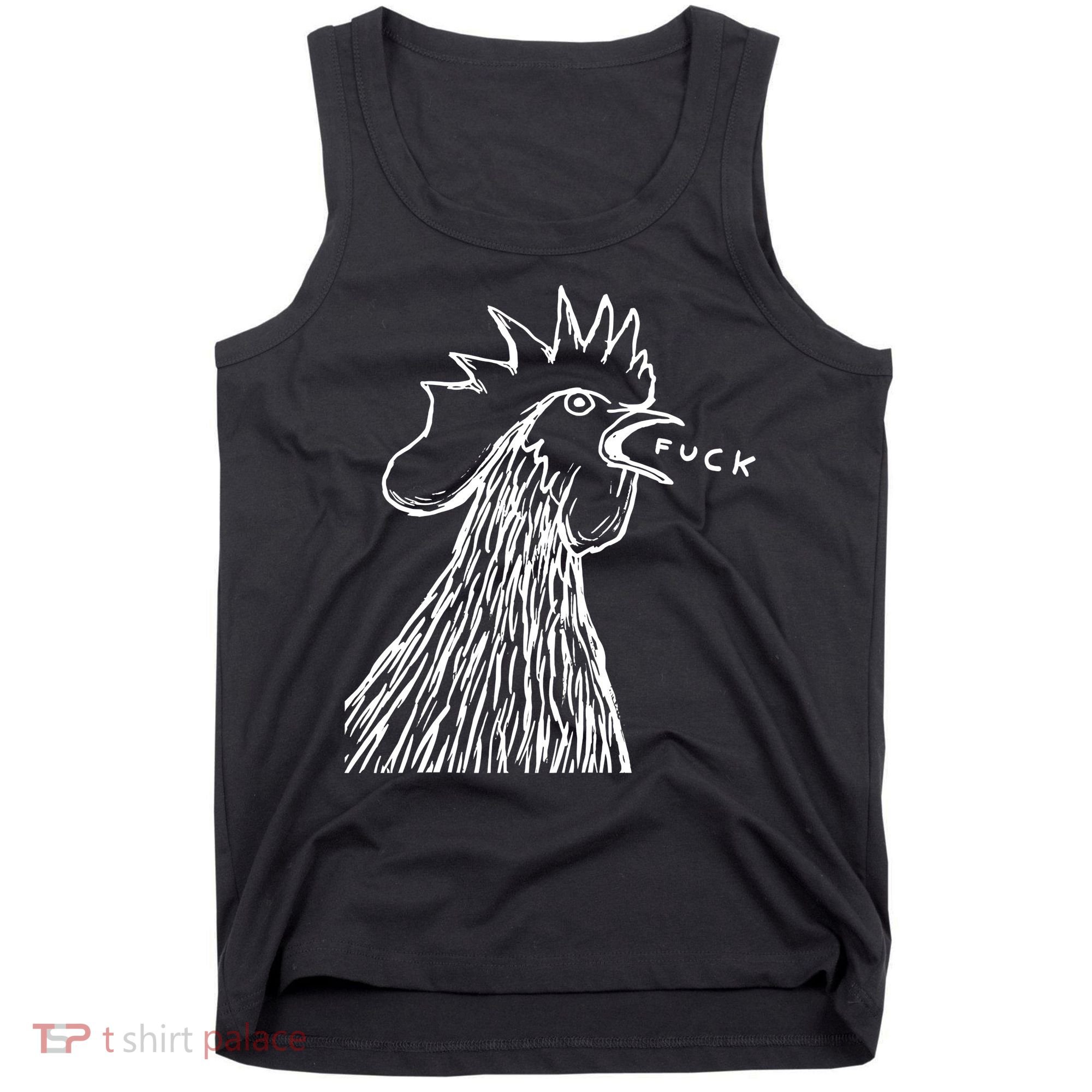Funny Chicken Rooster Saying Fuck Tank Top