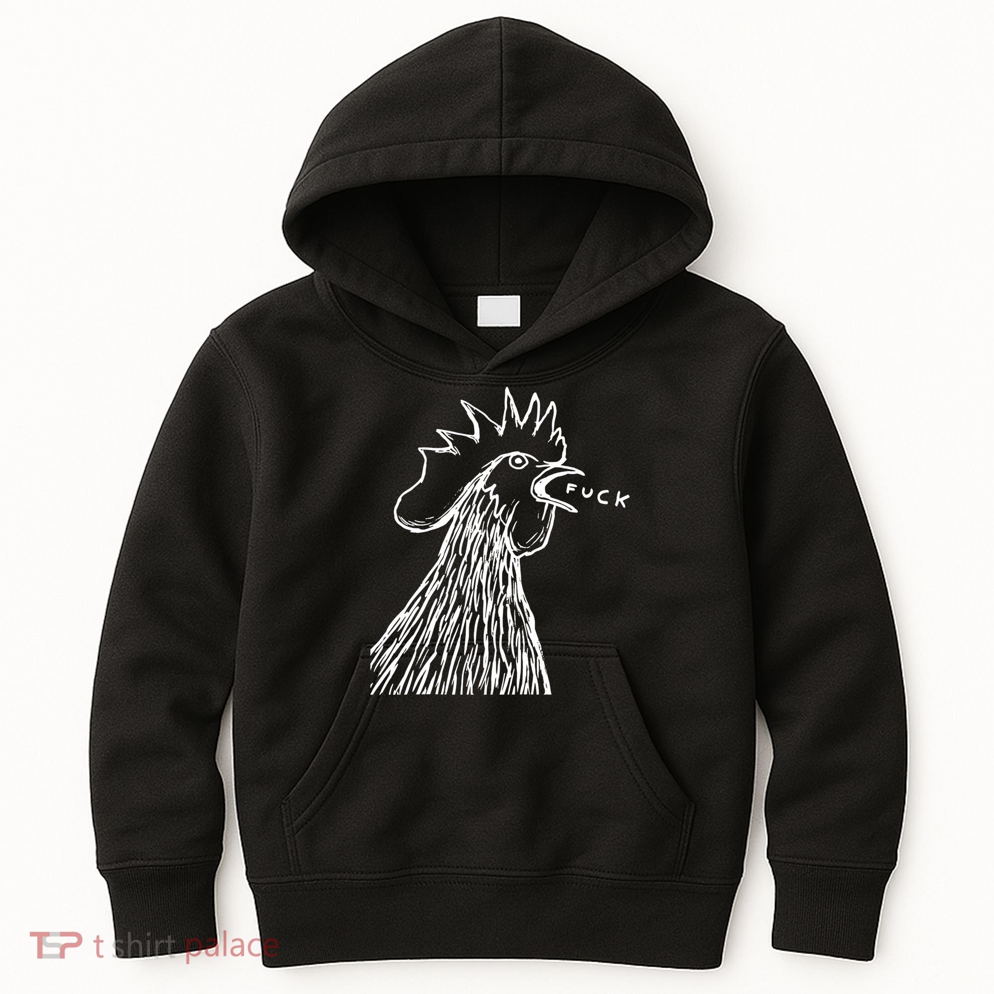Funny Chicken Rooster Saying Fuck Kids Hoodie