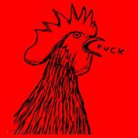 Funny Chicken Rooster Saying Fuck Santa Hat thumb 1