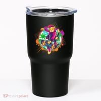 Funny Cool Retro 80s Skatebording Cat Tumbler thumb 0