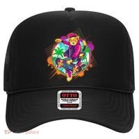 Funny Cool Retro 80s Skatebording Cat Hat thumb 0