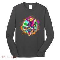 Funny Cool Retro 80s Skatebording Cat Long Sleeve Shirt thumb 0