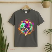 Funny Cool Retro 80s Skatebording Cat T-Shirt thumb 2