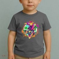 Funny Cool Retro 80s Skatebording Cat Toddler T-Shirt thumb 2