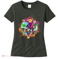 Funny Cool Retro 80s Skatebording Cat Women's T-Shirt thumb 0