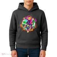 Funny Cool Retro 80s Skatebording Cat Kids Hoodie thumb 4