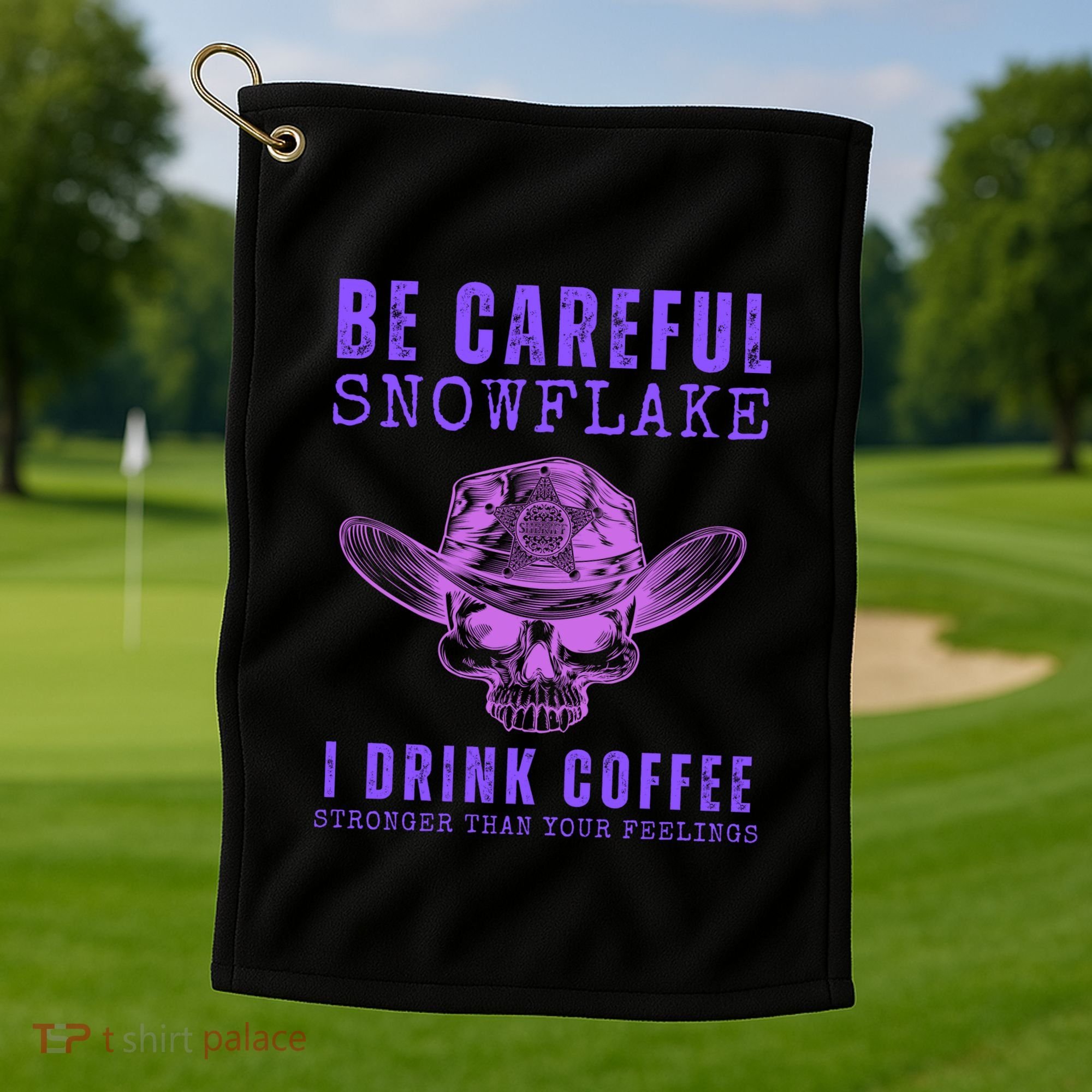 Funny Conservative Republican Anti Woke Politically Incorrect Golf Towel